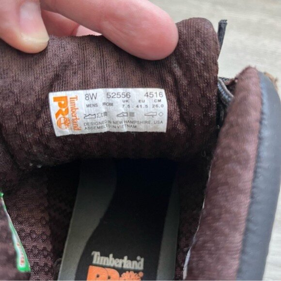 Timberland PRO TB052556 214 – Men’s Size 8 – Steel Toes - Black and Brown sz 8 - Picture 15 of 16